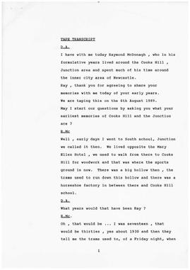 Interview log: A6963(1B)_McDonagh