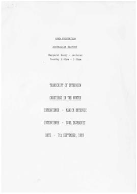 Interview log: A6963(viii)_Dejanovic