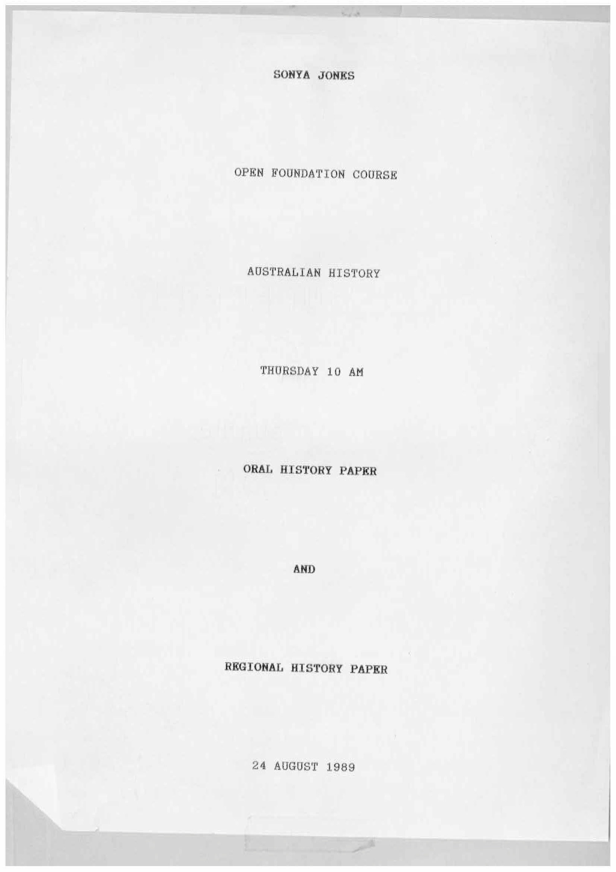 A6966(x)_Bushel - Interview log : The Country Women's Association ...