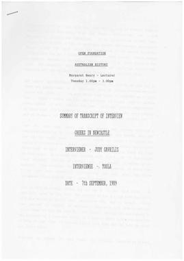 Interview log: A6965(vii)_Toula