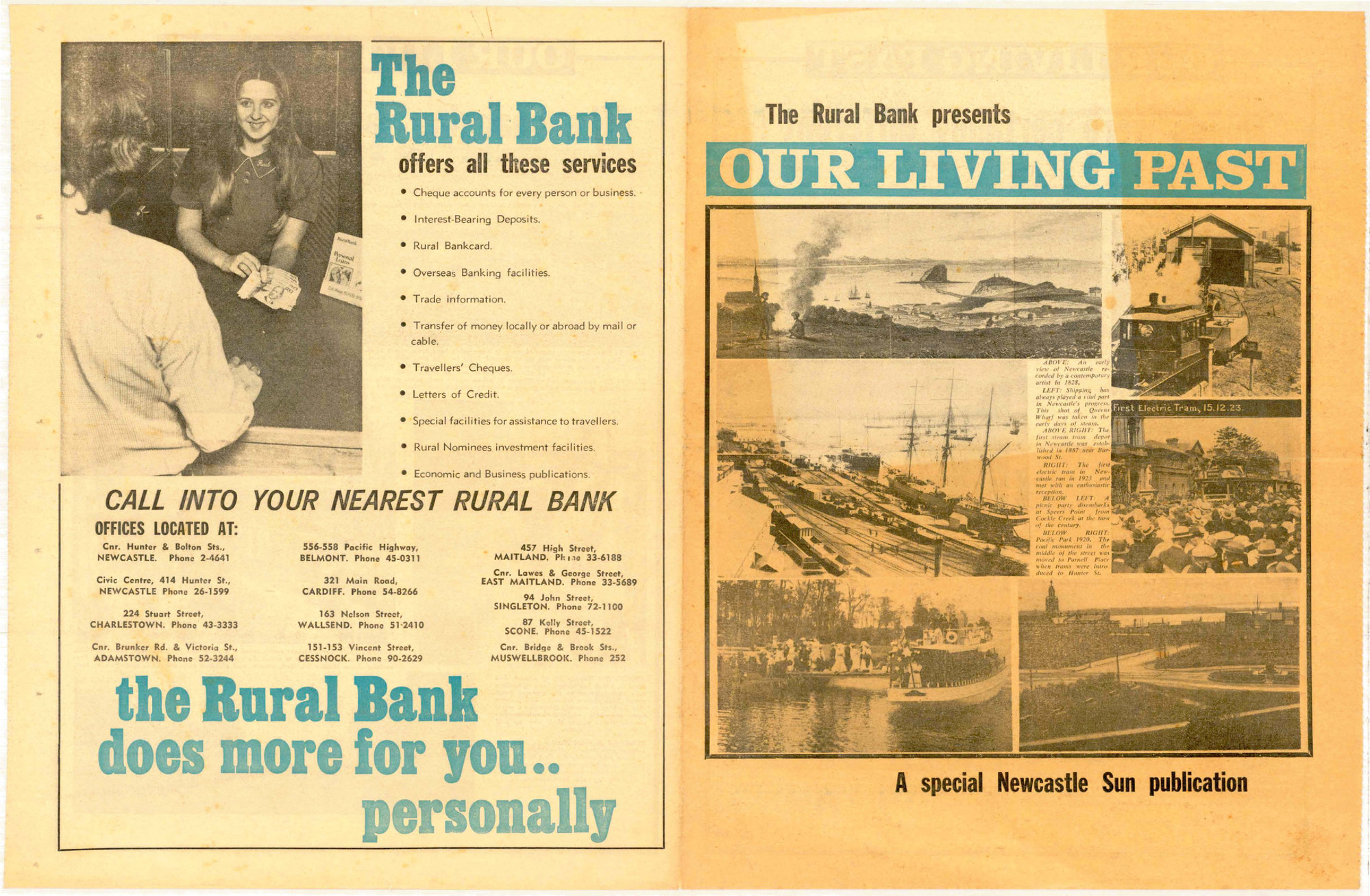 The Rural Bank presents Our Living Past, Newcastle Sun [n.d.] | Living ...