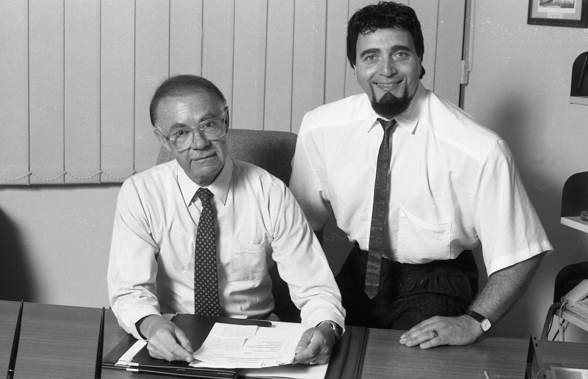 Professor Ken Dutton with Ron Laura, the University of Newcastle ...