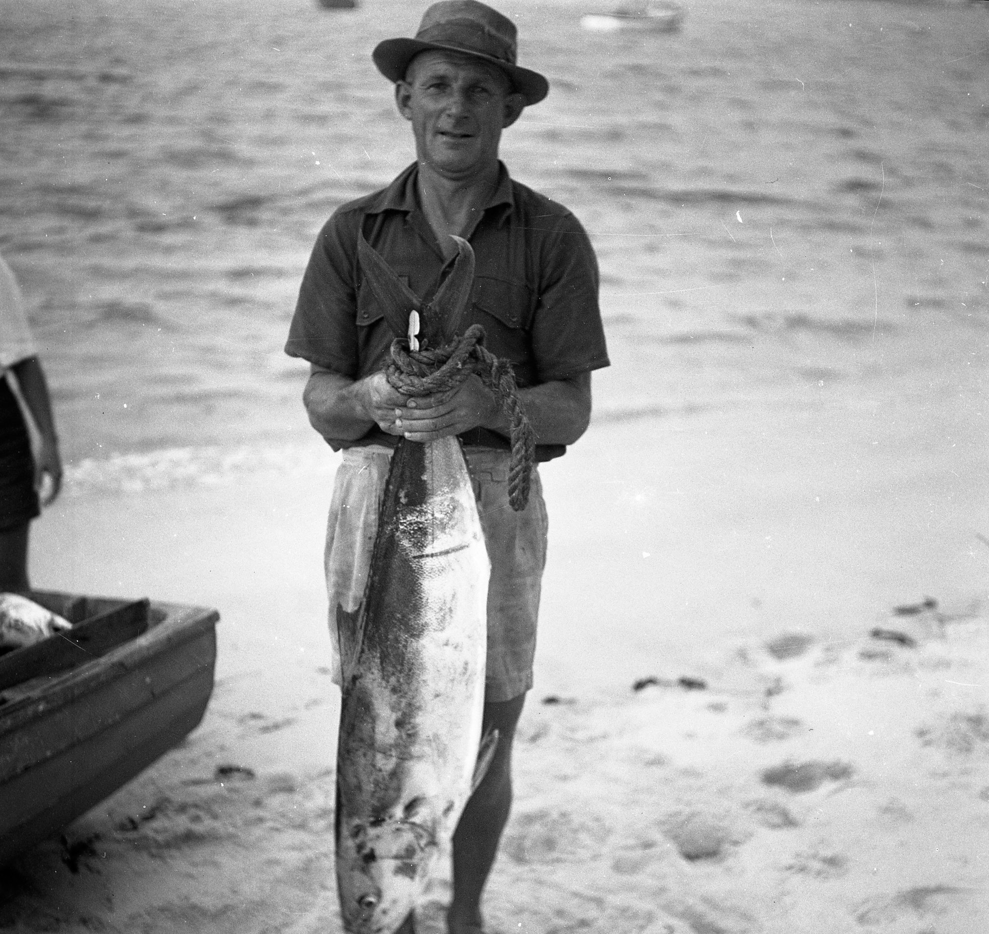 Ron Duncan holding Alley Duncan’s Kingfish | Living Histories