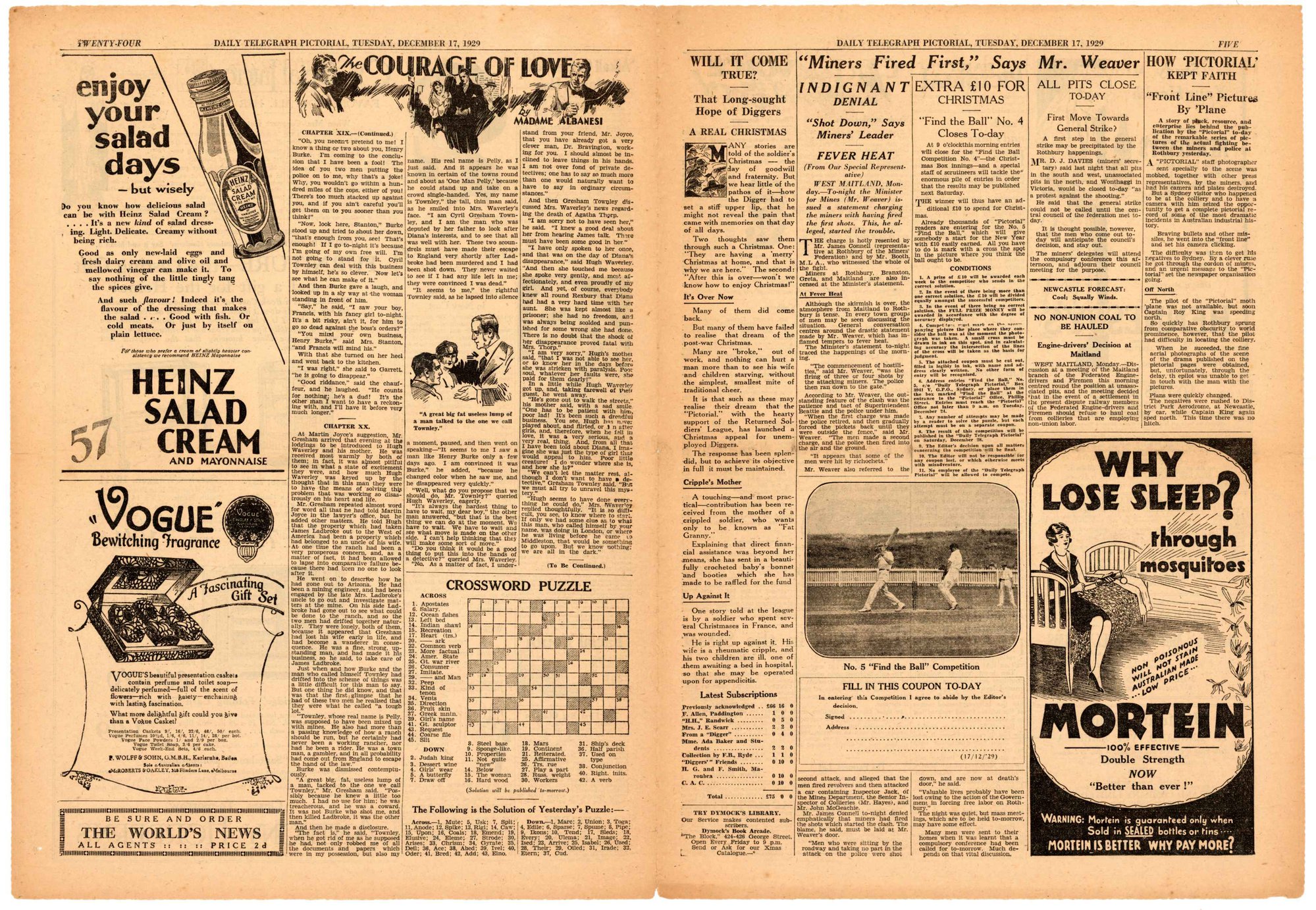 Rothbury Riot - 005 Daily Telegraph Pictorial. No. 15,607 (Tuesday, Dec ...