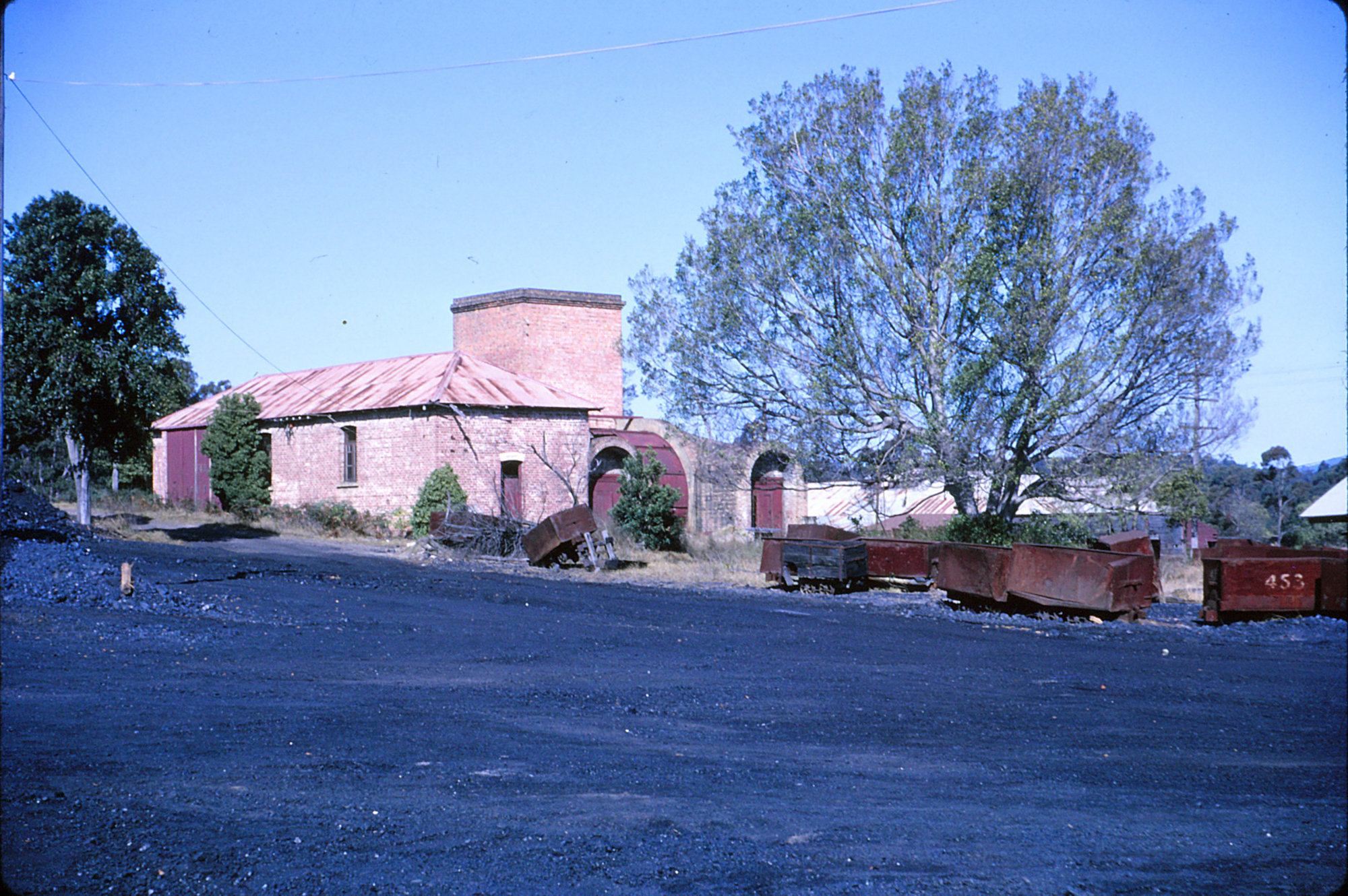 Bellbird Colliery Fan House, with horse stables in background (post ...