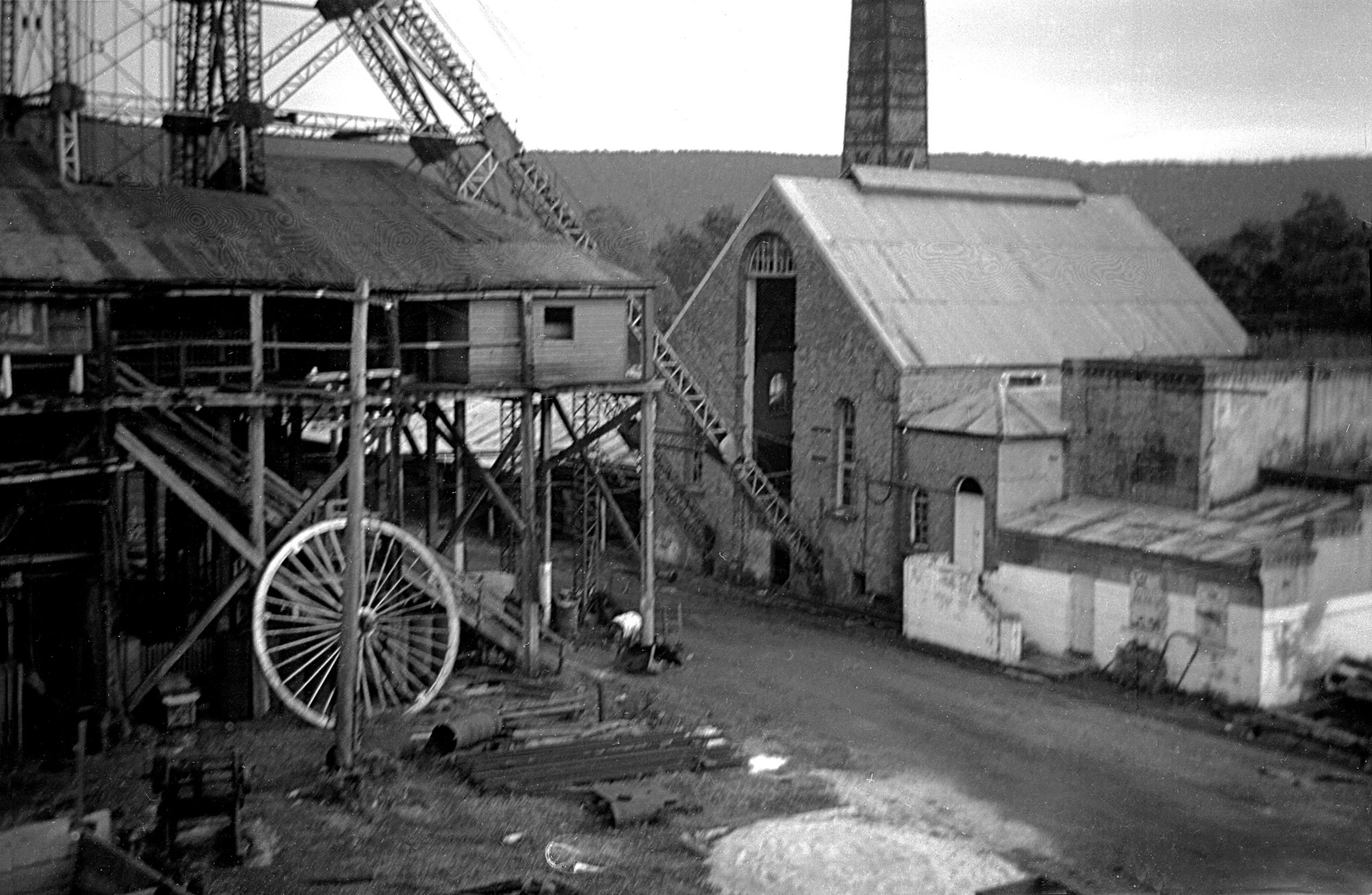 Winding engine building (taken from coal bins) at West Wallsend ...