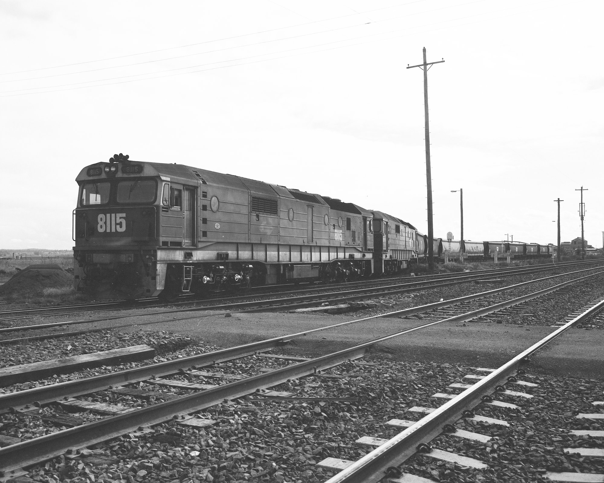 8115 + 8107 - Last train on the Hexham Balloon Loop, 26 May 1988. The ...