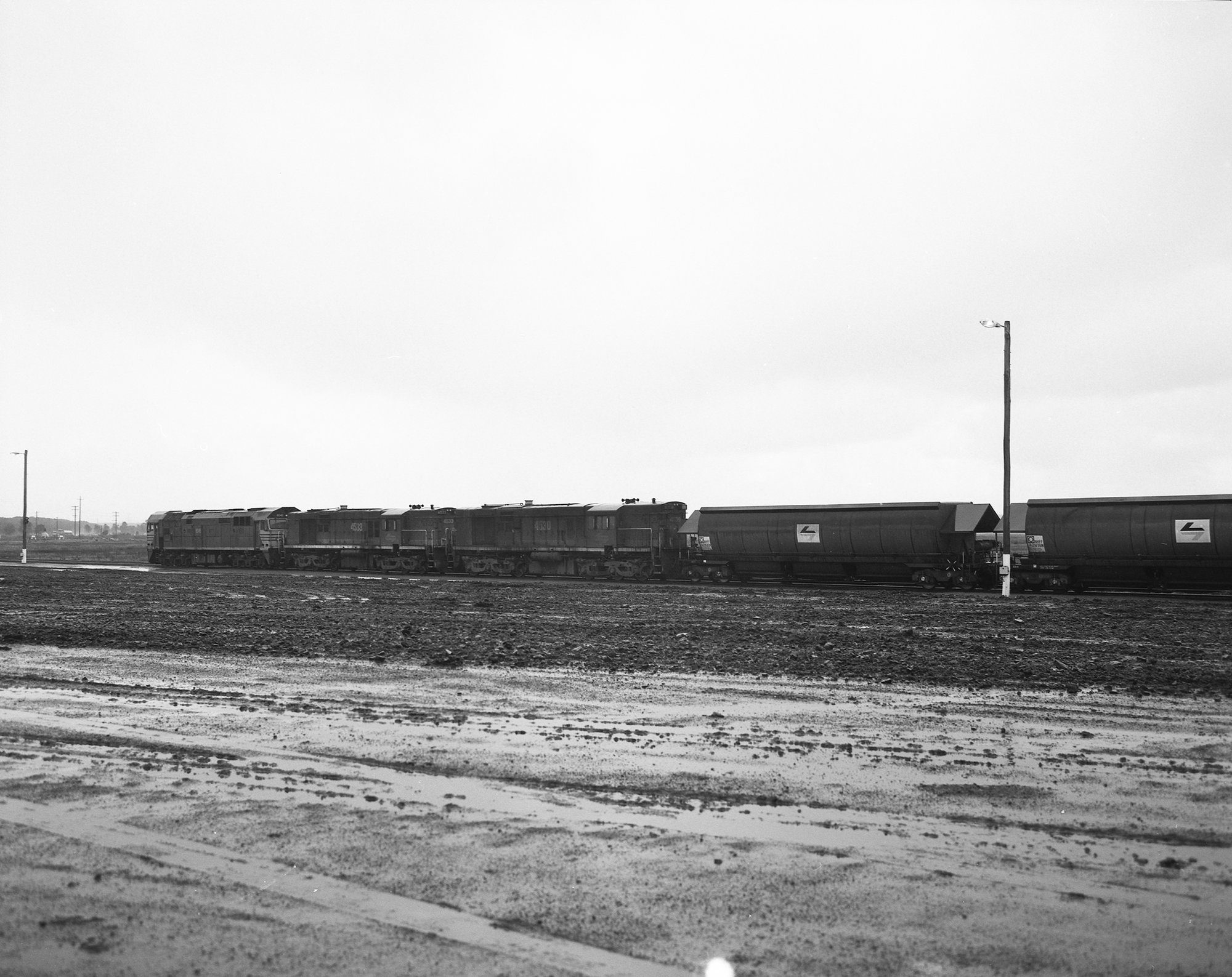 8048 + 4533 + 4530 on Hexham Balloon Loop (2nd last train on Loop), 25 ...