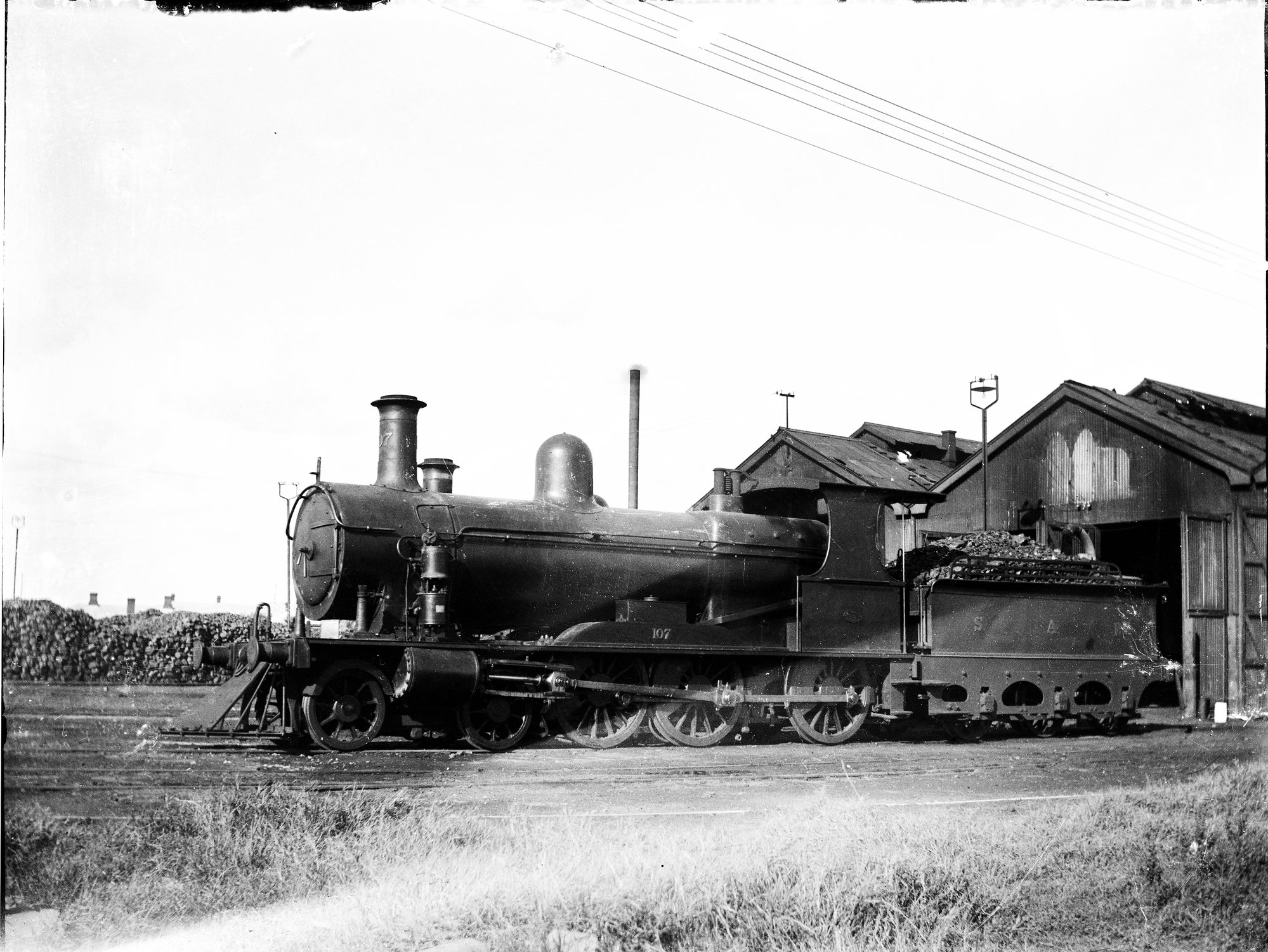 SAR, Rx Class, No. 107, Murray Bridge Locomotive Depot, [1920s ...