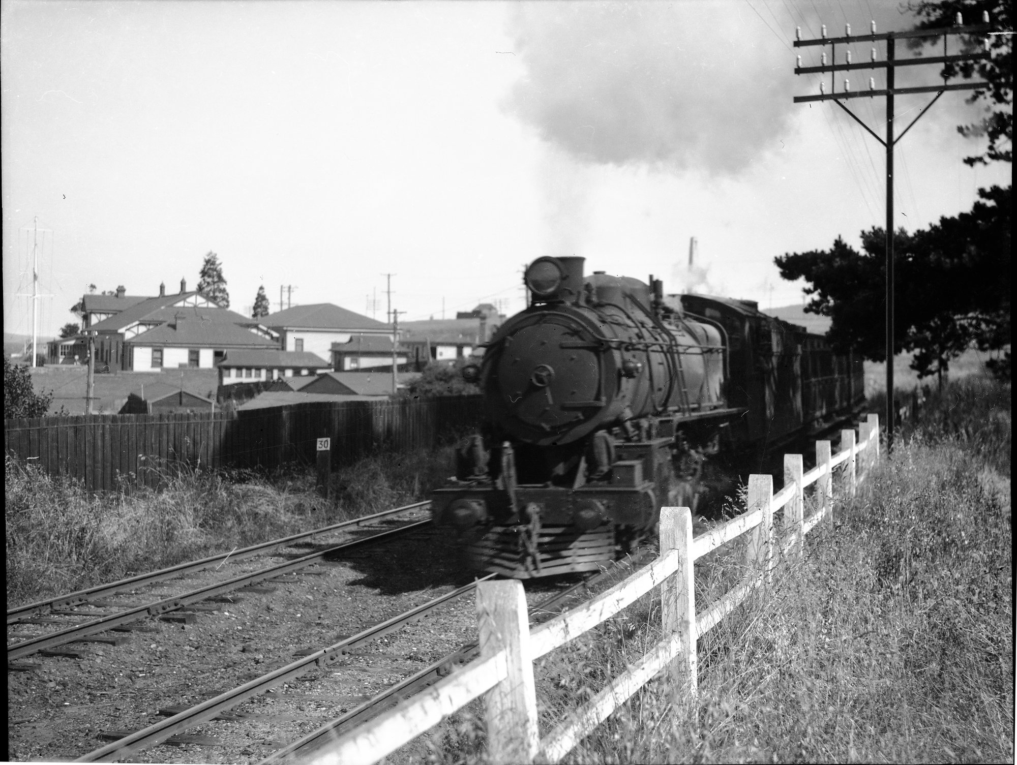 TGR R Class, Pacific type, passenger, New Town, Hobart, [1950s ...