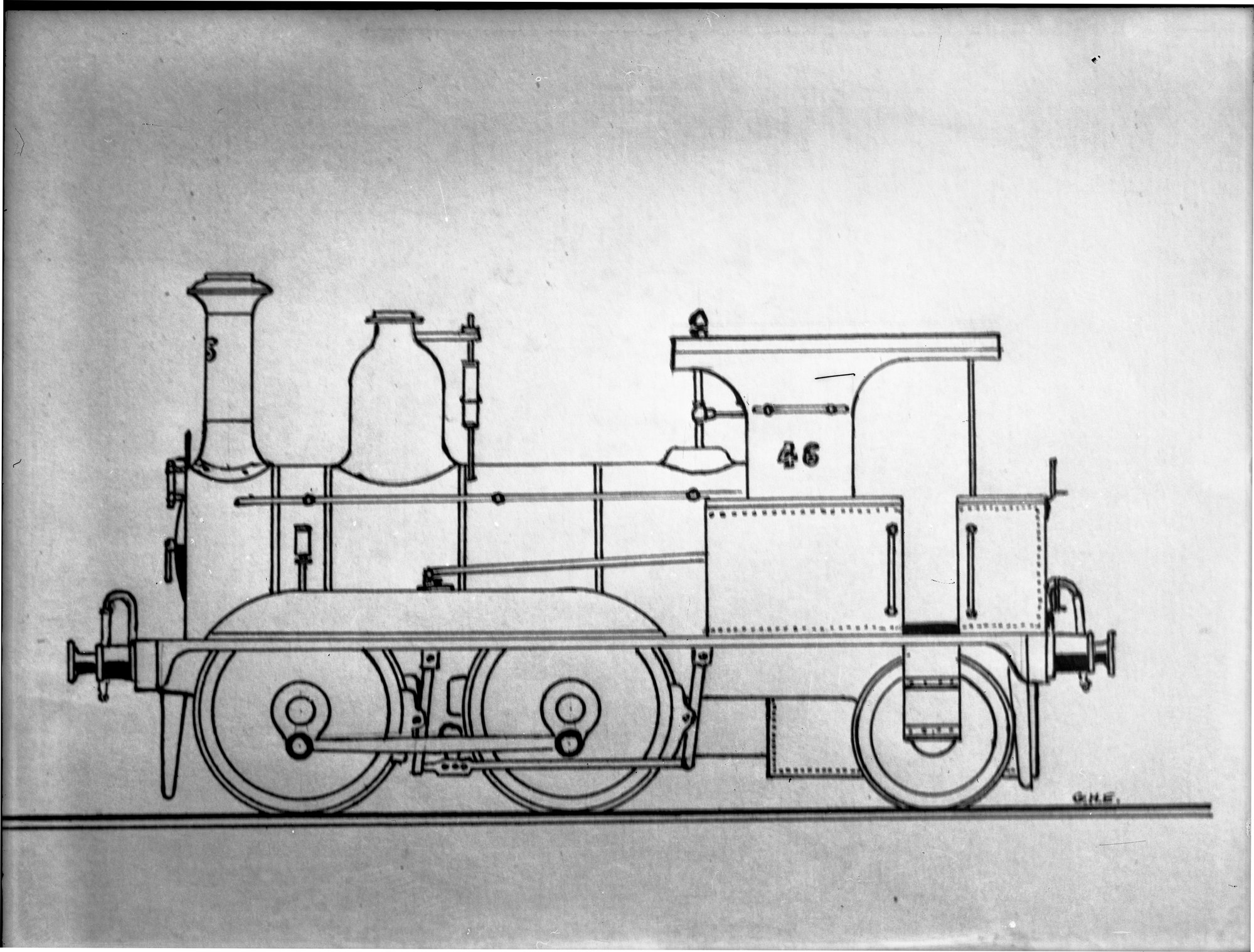 SAR, Drawing of E Class 0-4-2 Tank Type, [1880s] | Living Histories