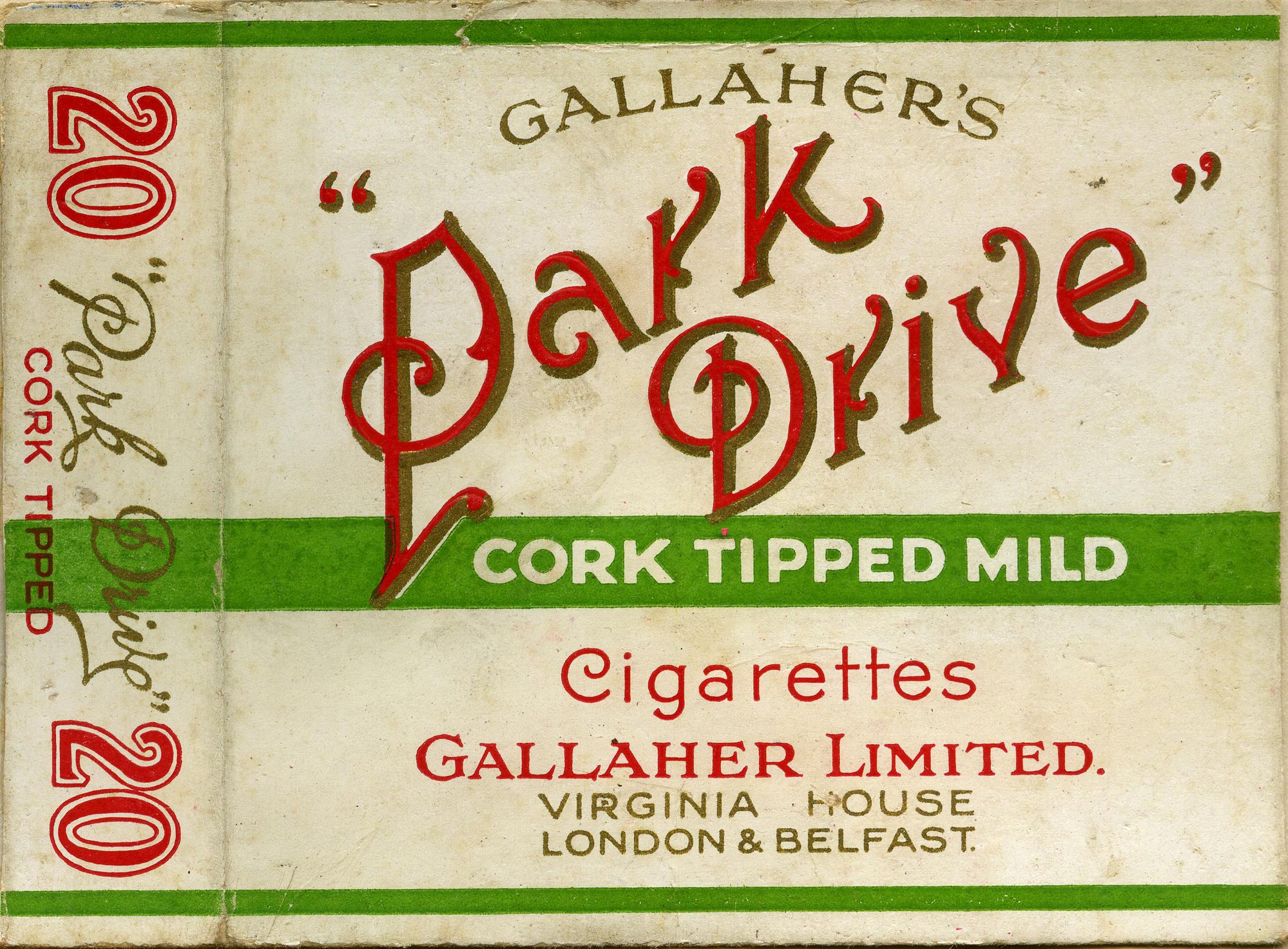 where can i buy park drive cigarettes Gallagher's 