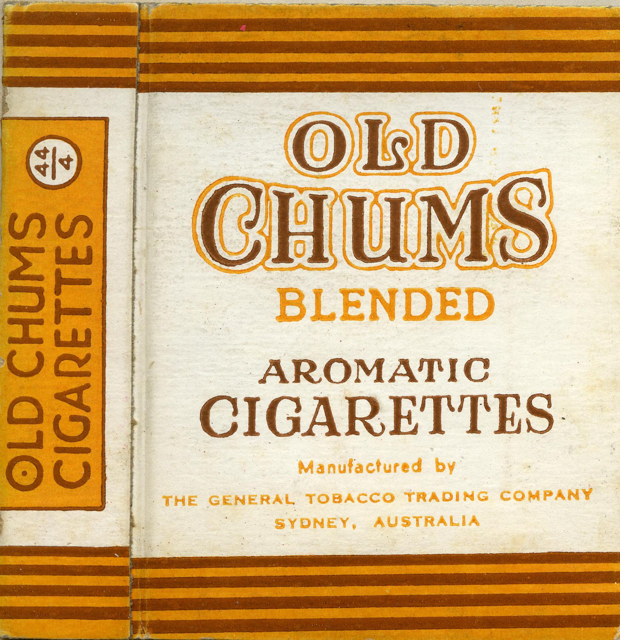 Old Chums blended aromatic cigarettes