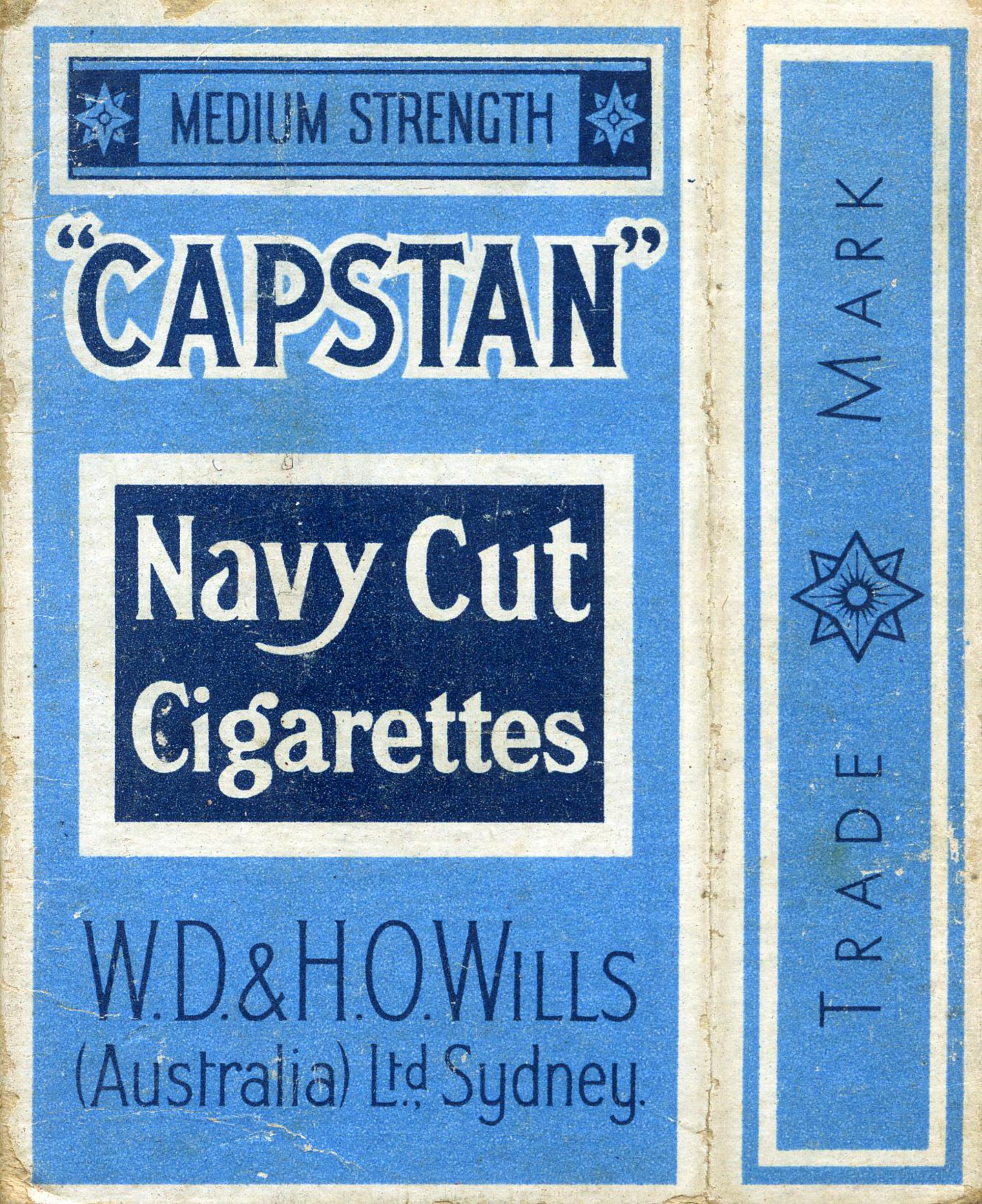 "Capstan" Navy Cut medium strength cigarettes. Living Histories