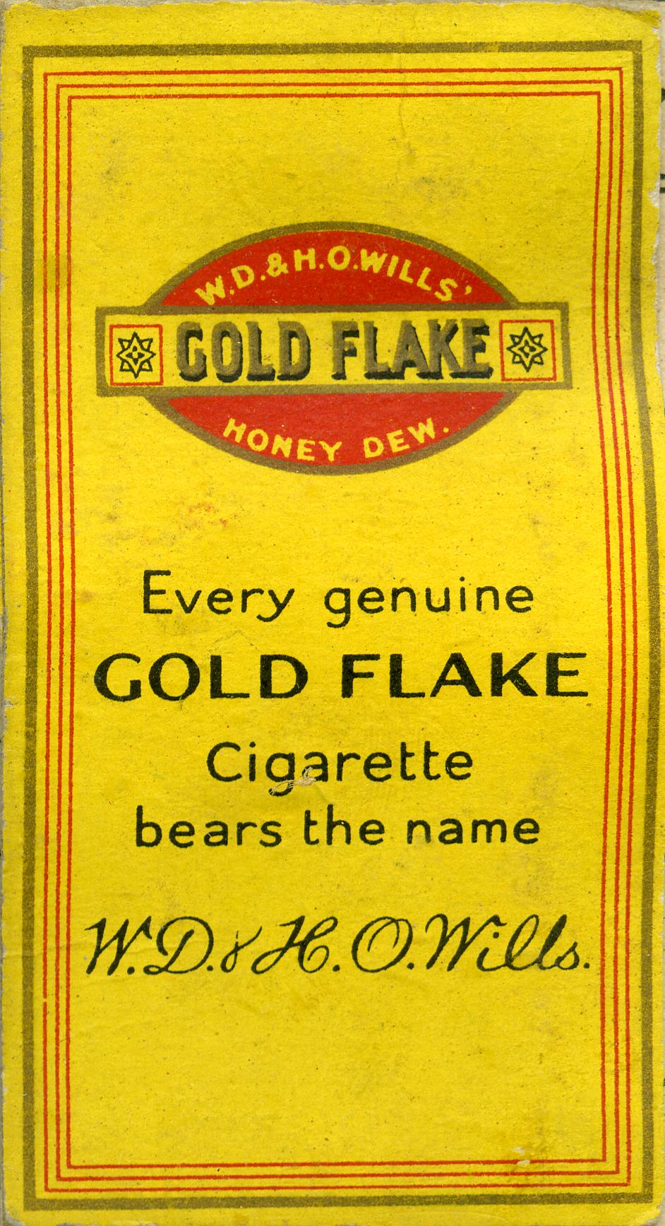 gold flake cigarette honeydew W.D. & H.O. Wills Gold Flake Honeydew cigarettes