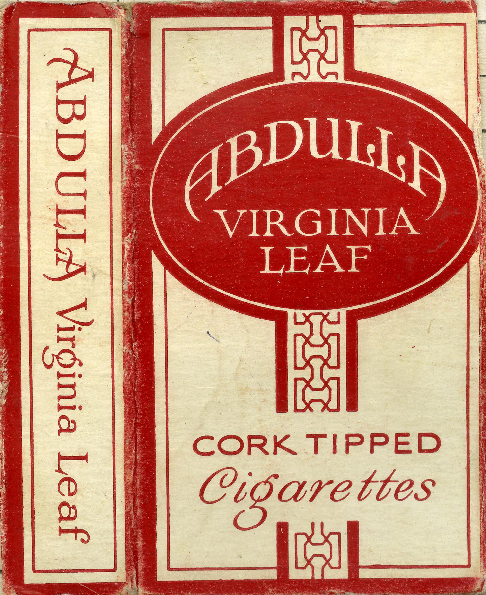 Abdulla virginia leaf cork tipped cigarettes