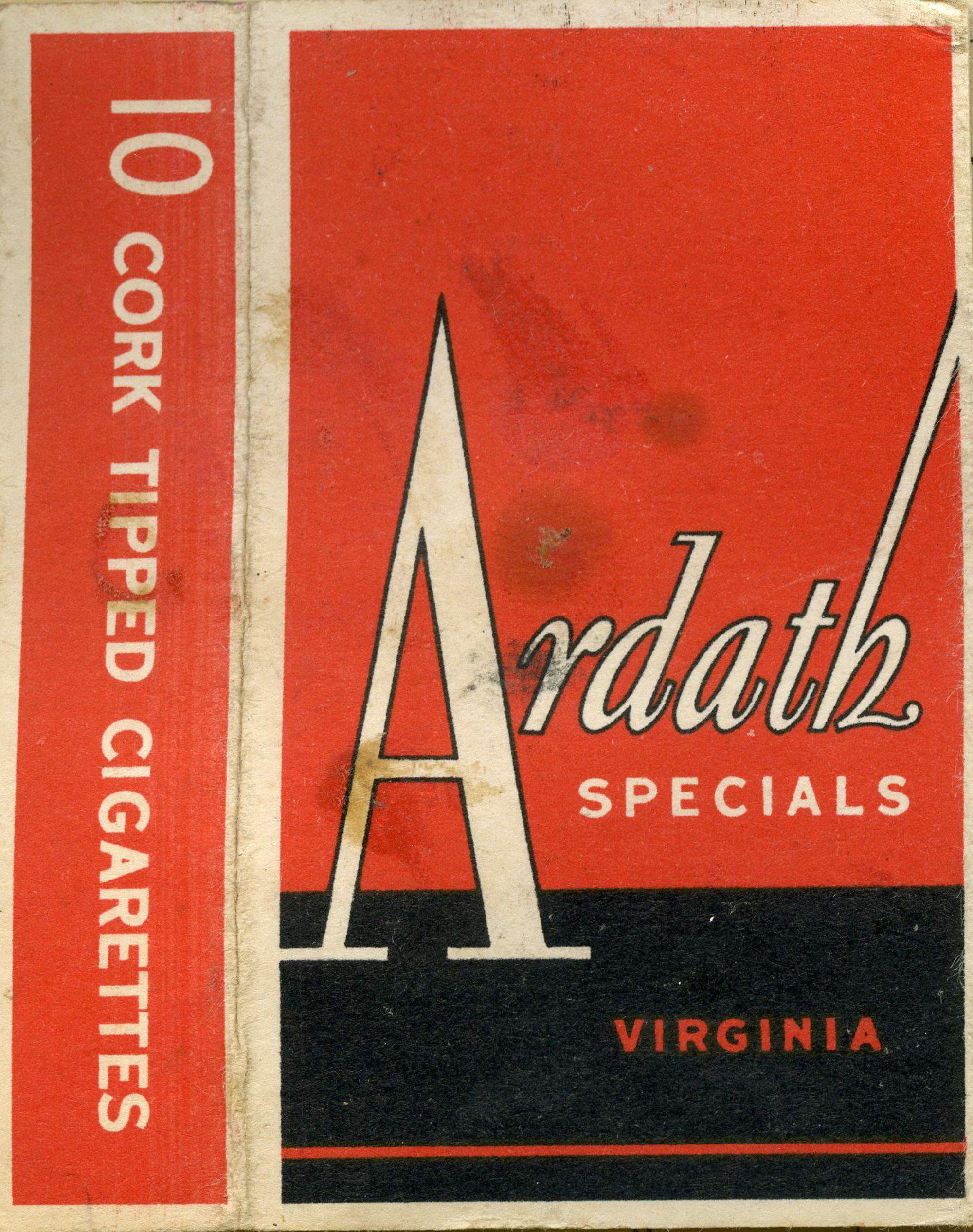 Ardath Specials, Virginia cigarettes, 10 pack