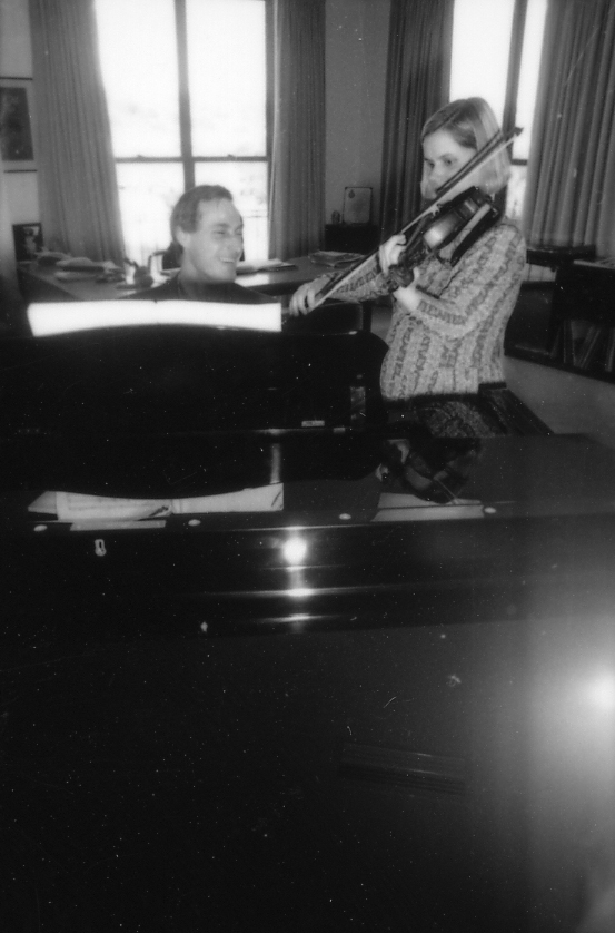 Professor Robert Constable performs with Ms. Elizabeth Holowell ...