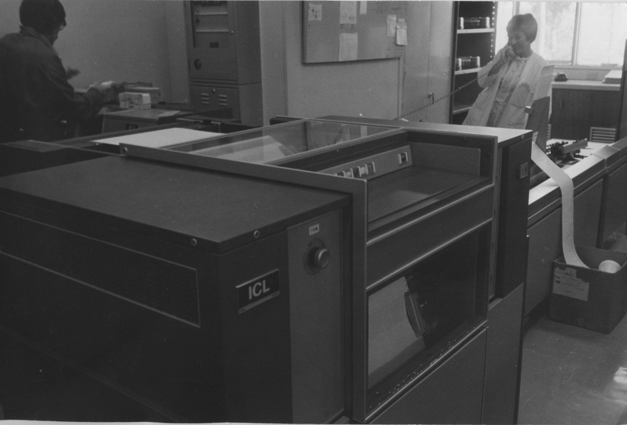 A computer storage unit with printer, the University of Newcastle ...