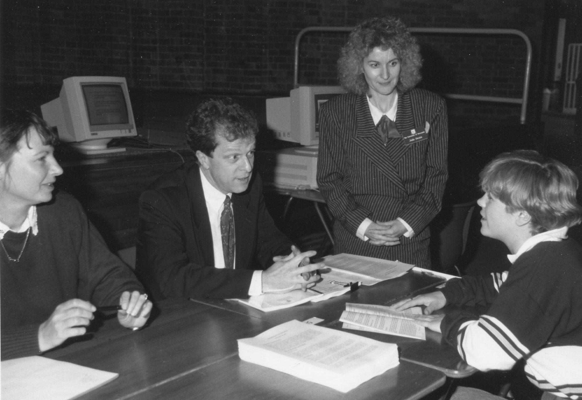 Faculty of Law Professor, Neil Rees and Ms. Julie Swain (r), with ...
