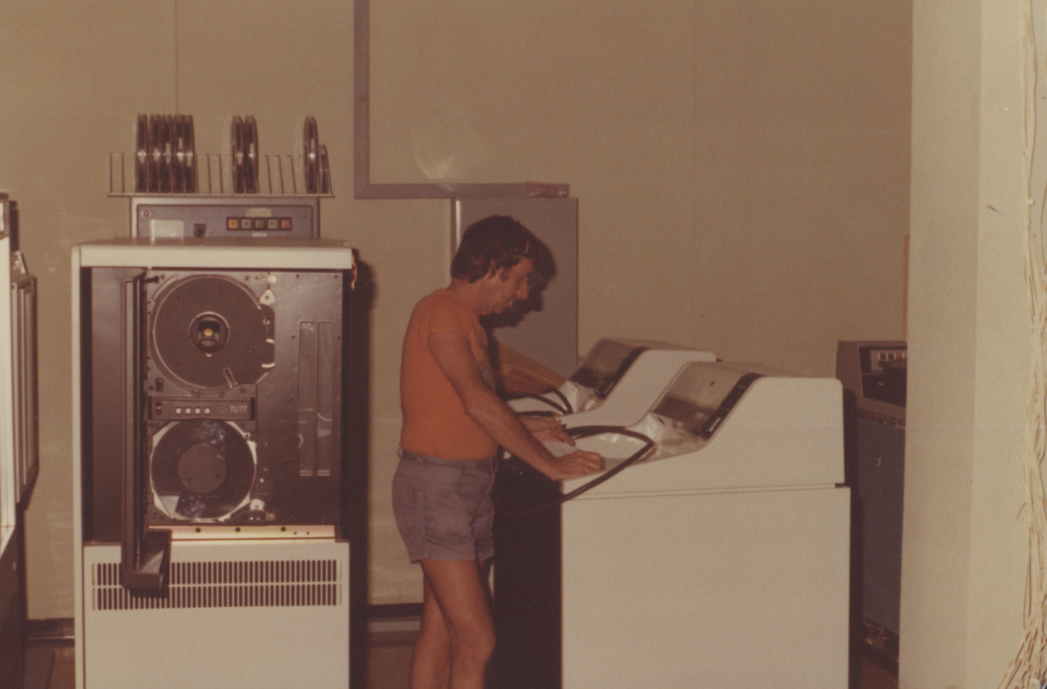 John Lambert, director of the computer centre - Photograph taken at the ...