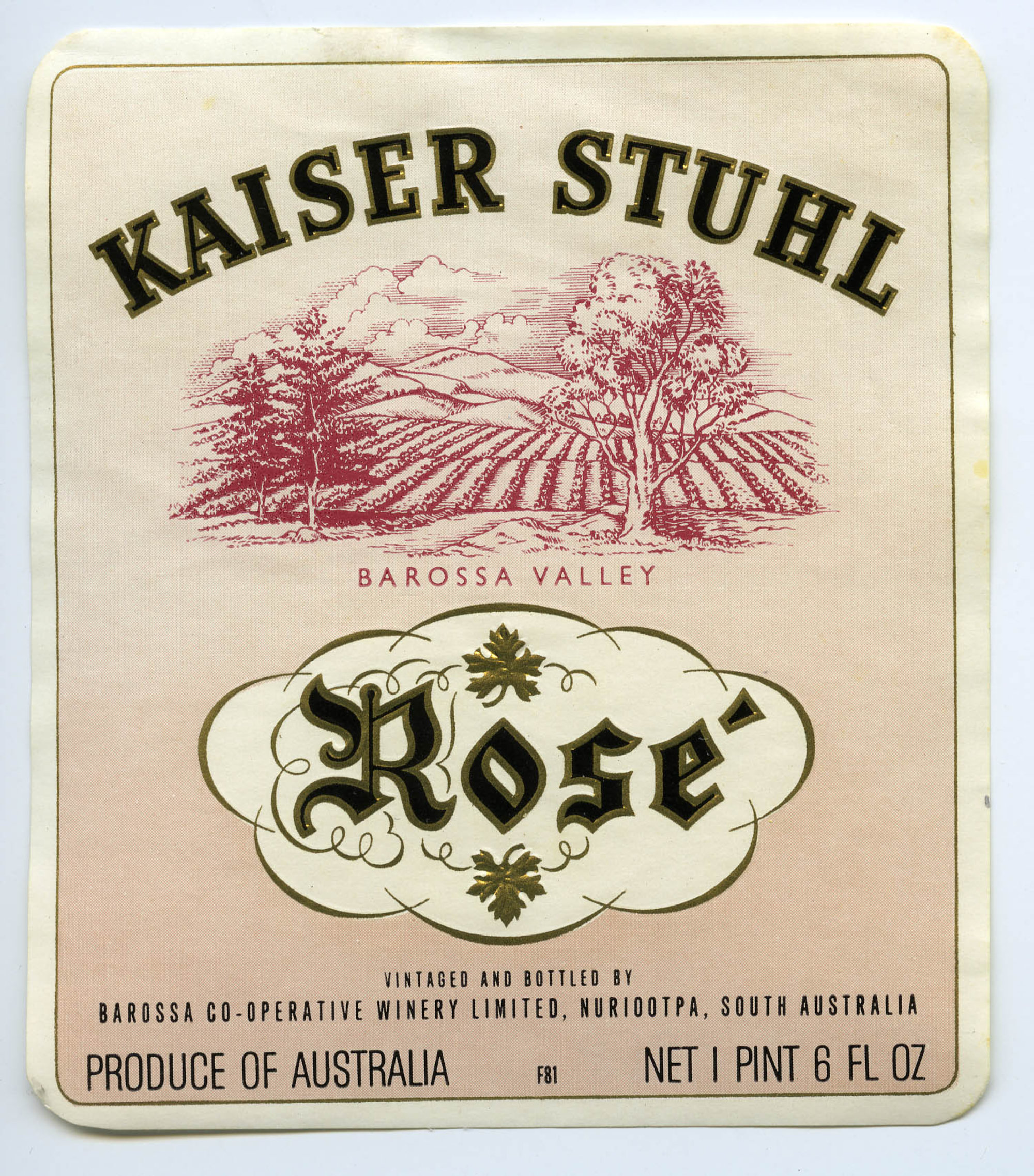 Kaiser Stuhl Wines Label [n.d.] | Living Histories