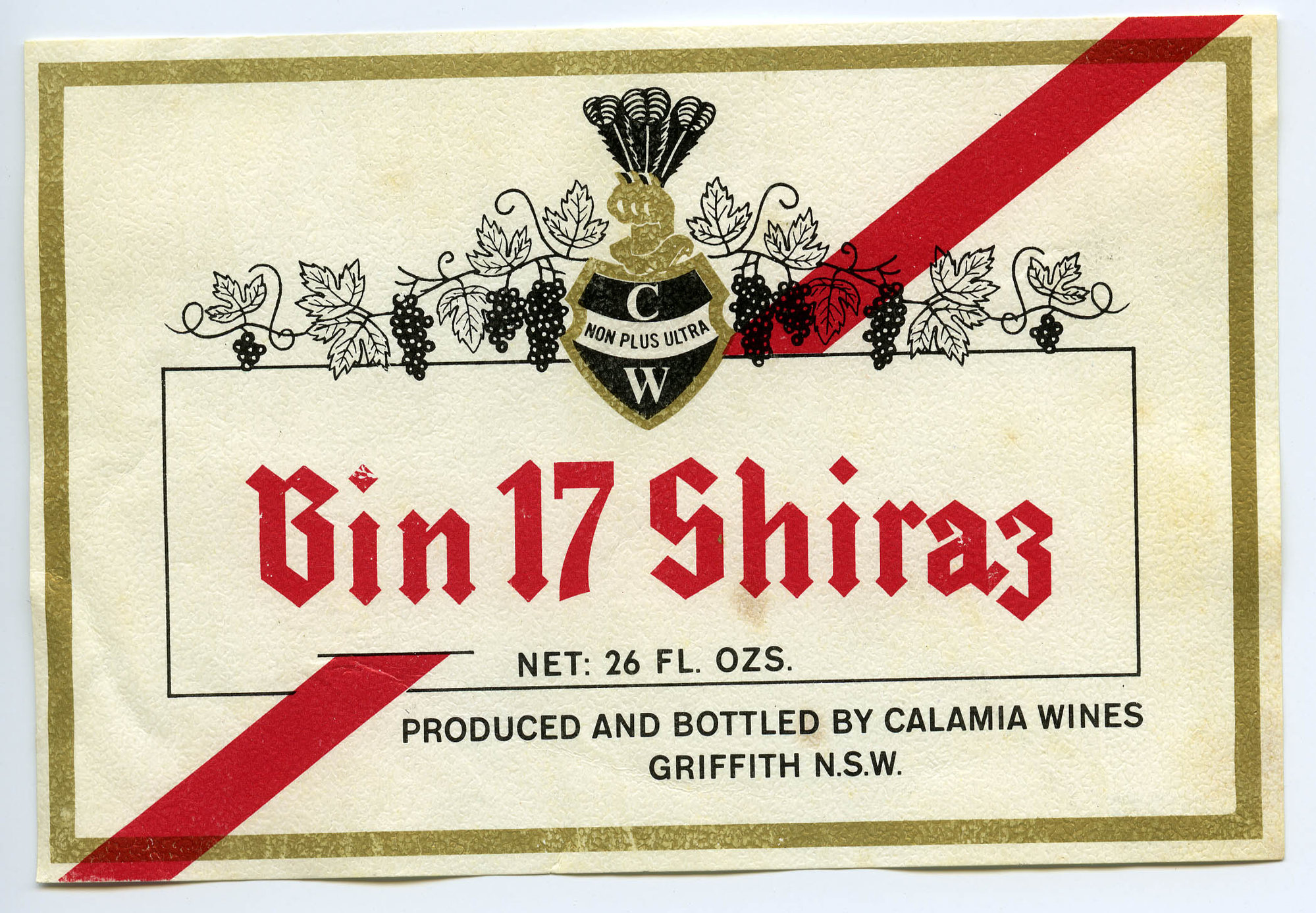 Calamia Wines Griffith Label [n.d.] | Living Histories