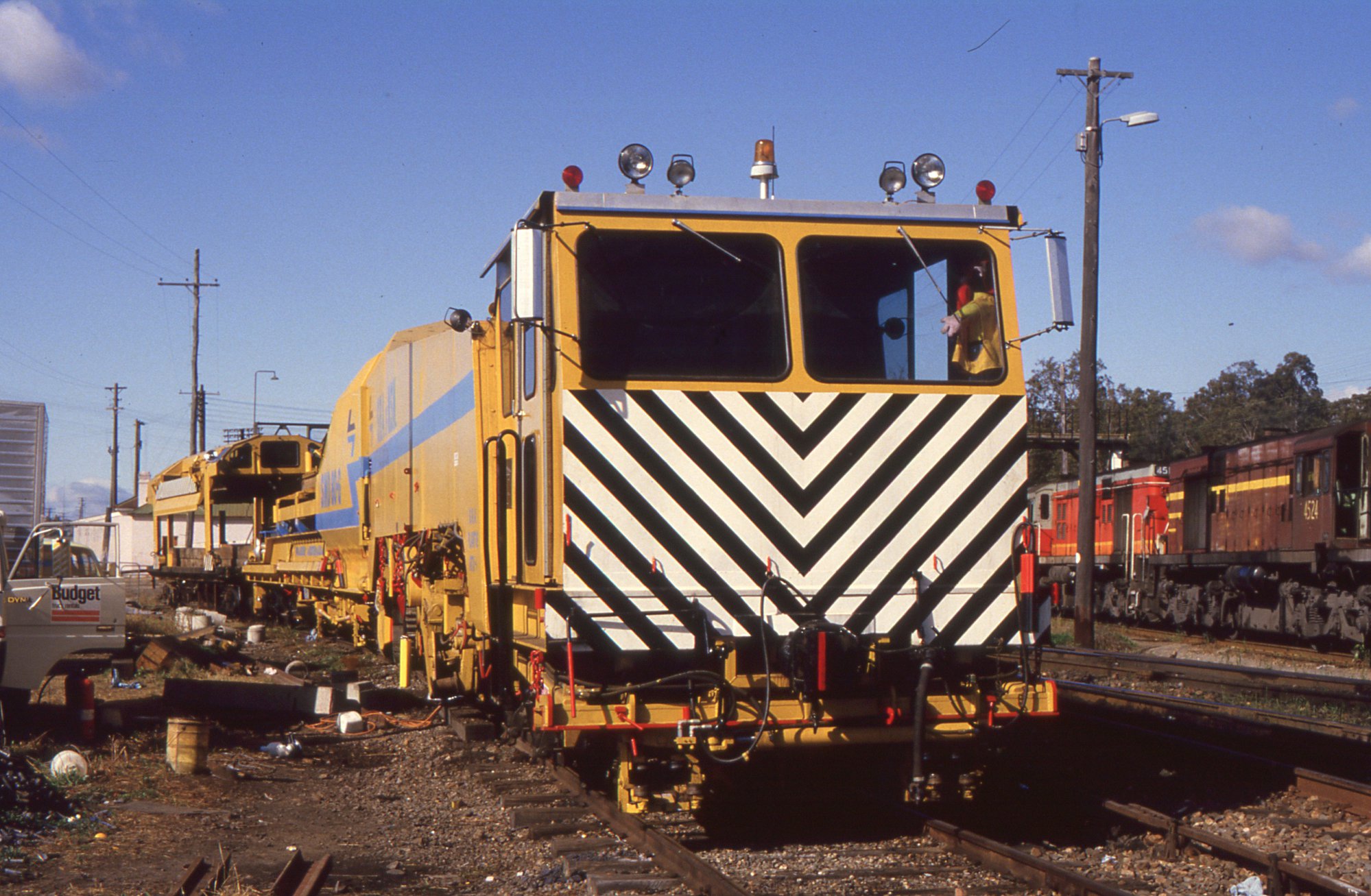 A track layer receiving maintainance at Branxton, NSW | Living Histories