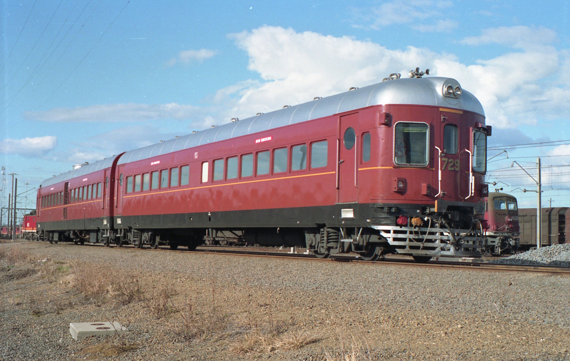 729-629 waiting to leave the railmotor departure siding at Broadmeadow ...