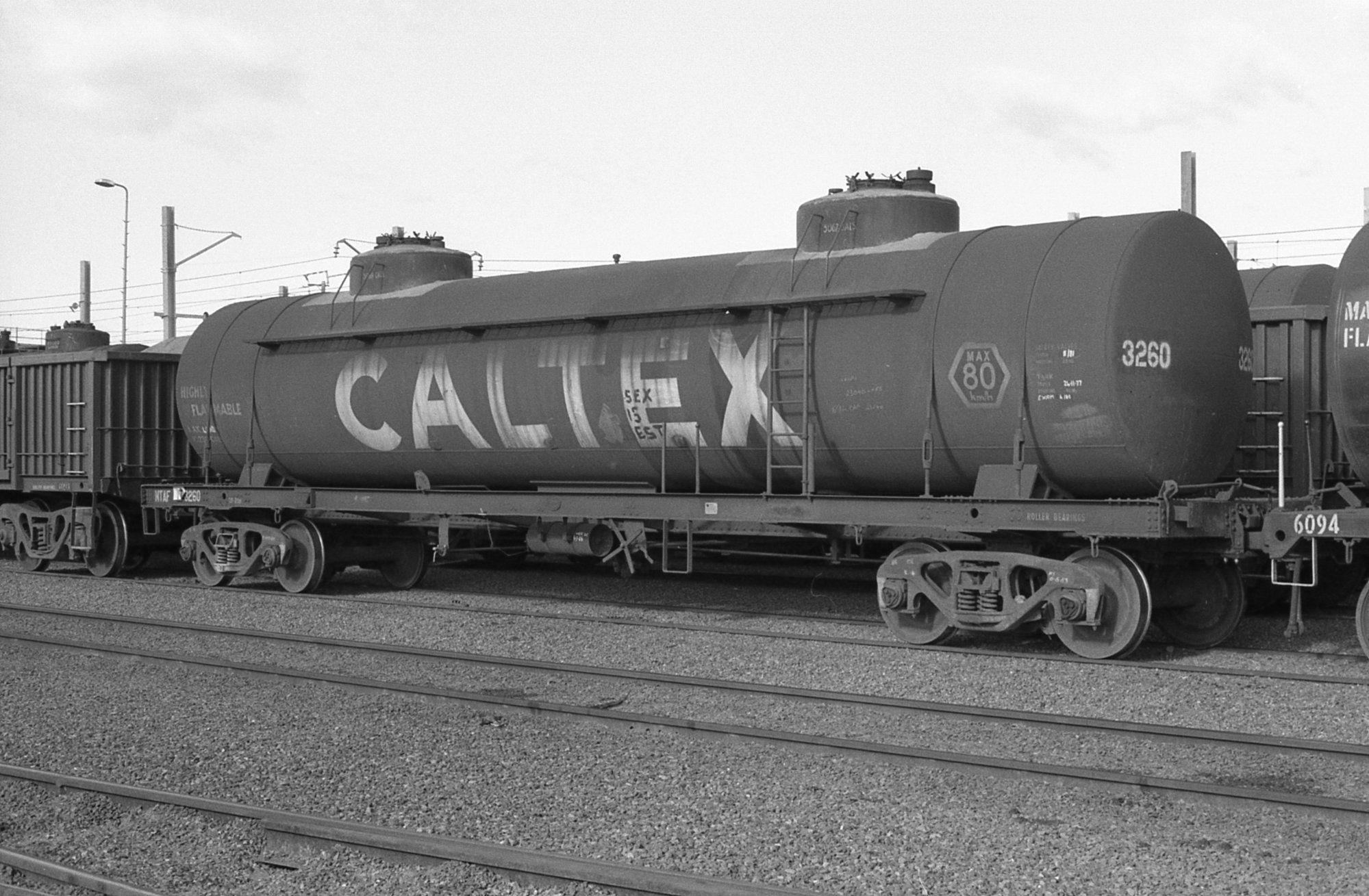 A Caltex tanker in Broadmeadow Yard. | Living Histories