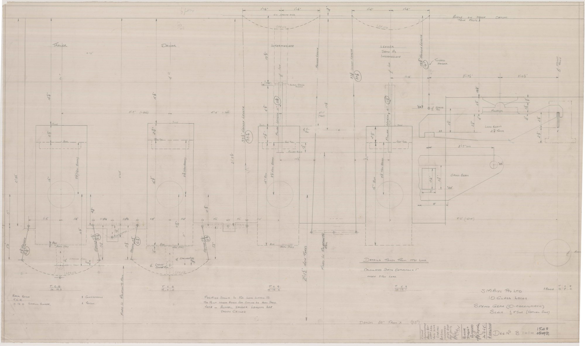 Spring gear (diagrammatic) B1-1-1548 | Living Histories