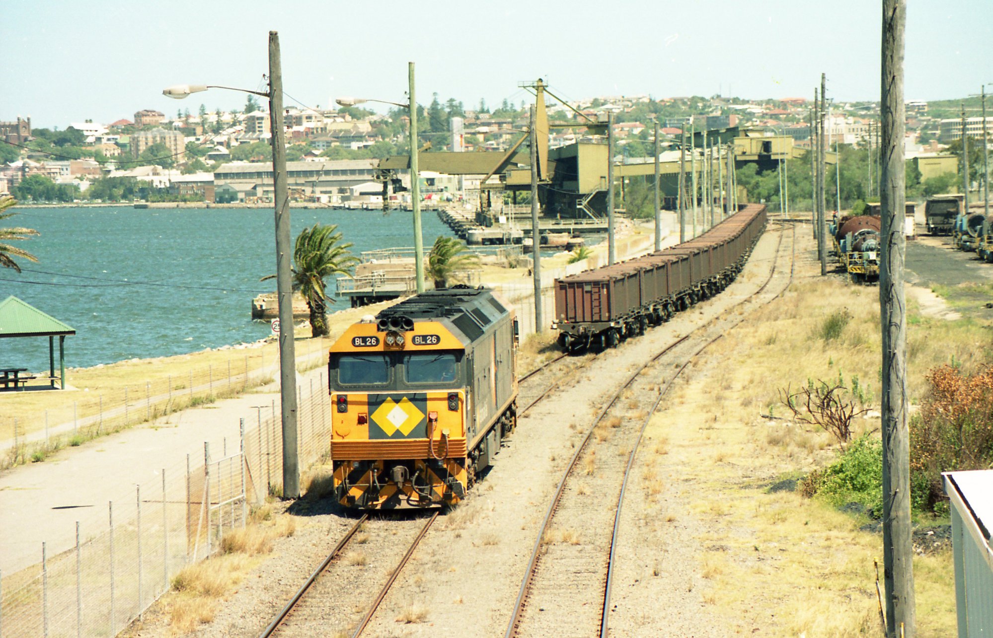 BL26 having just positioned the ore train at Bullock Island. February ...