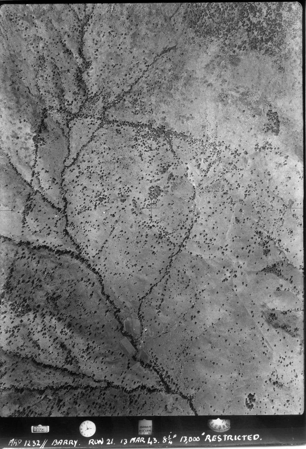 Barry, NSW - Aerial photograph, March 1943 (88058) | Living Histories