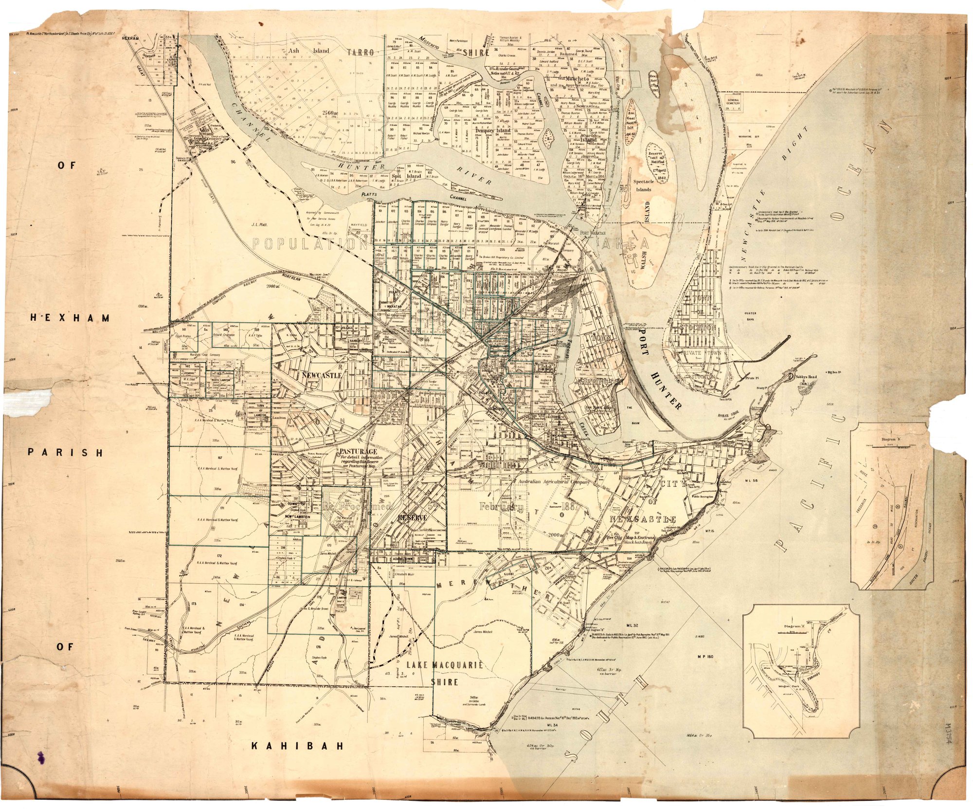 Parish Map of Newcastle, [1918] | Living Histories
