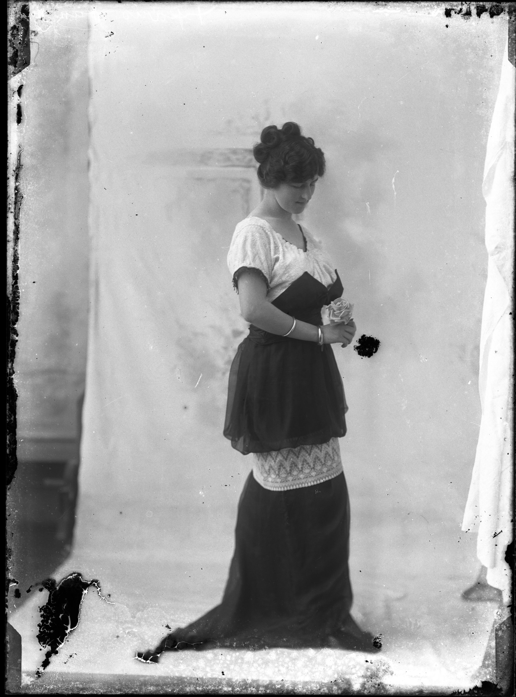 Lady with rose, [n.d.] | Living Histories