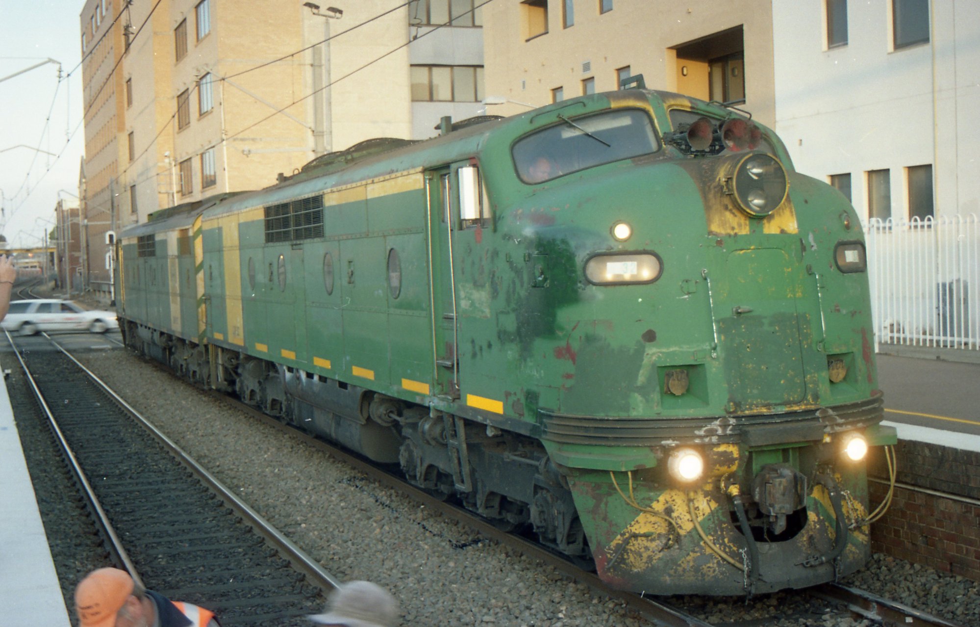 Two GM class locos at Civic - used for testing of signalling after ...