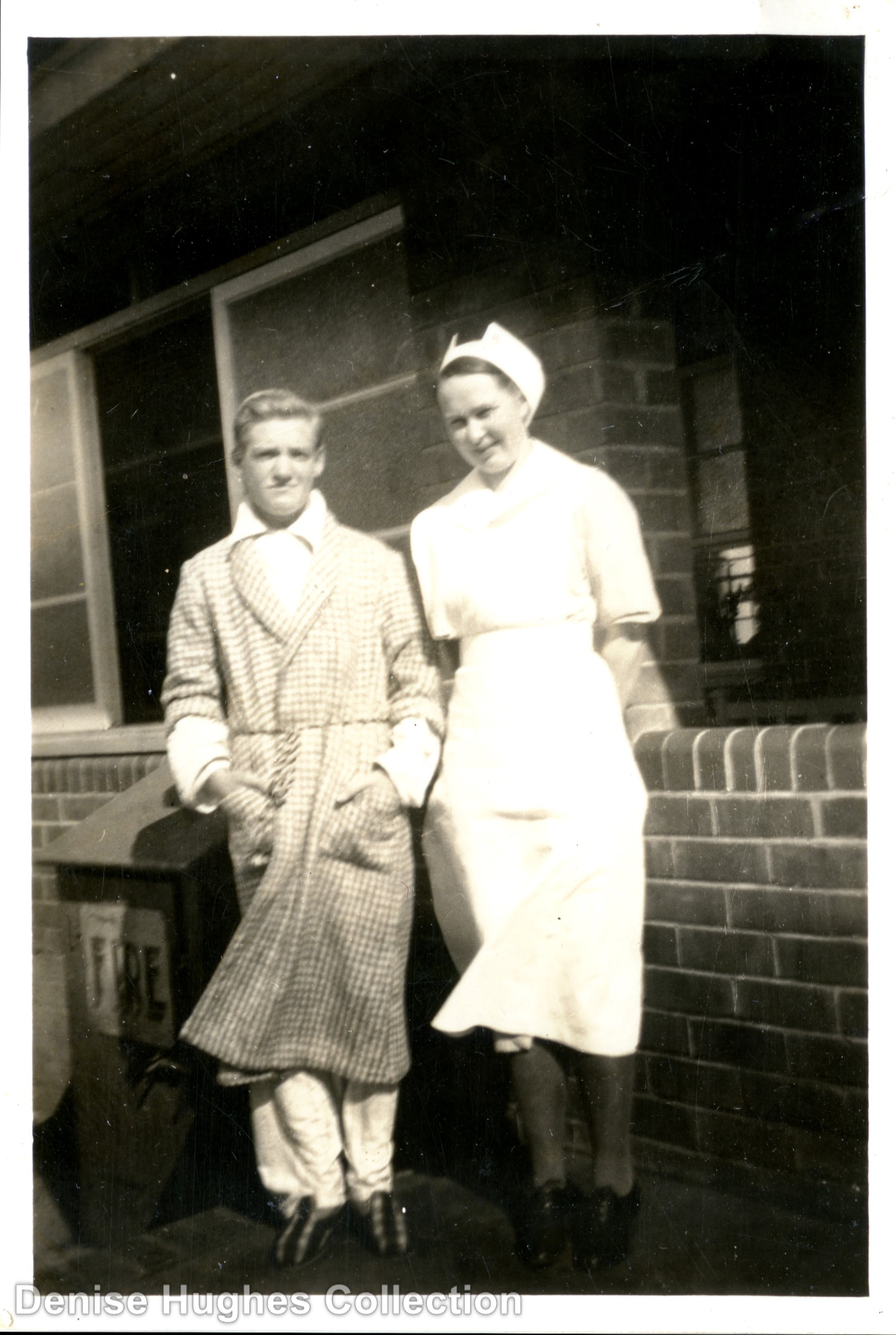 Nurse with male patient, Kurri Kurri District Hospital (NSW), [n.d