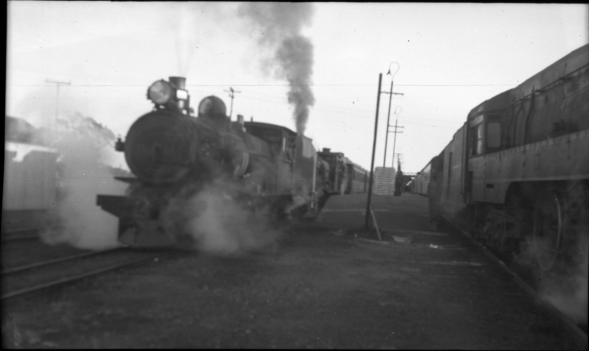 SAR T Class, 520 class visible at right, at railway station ...