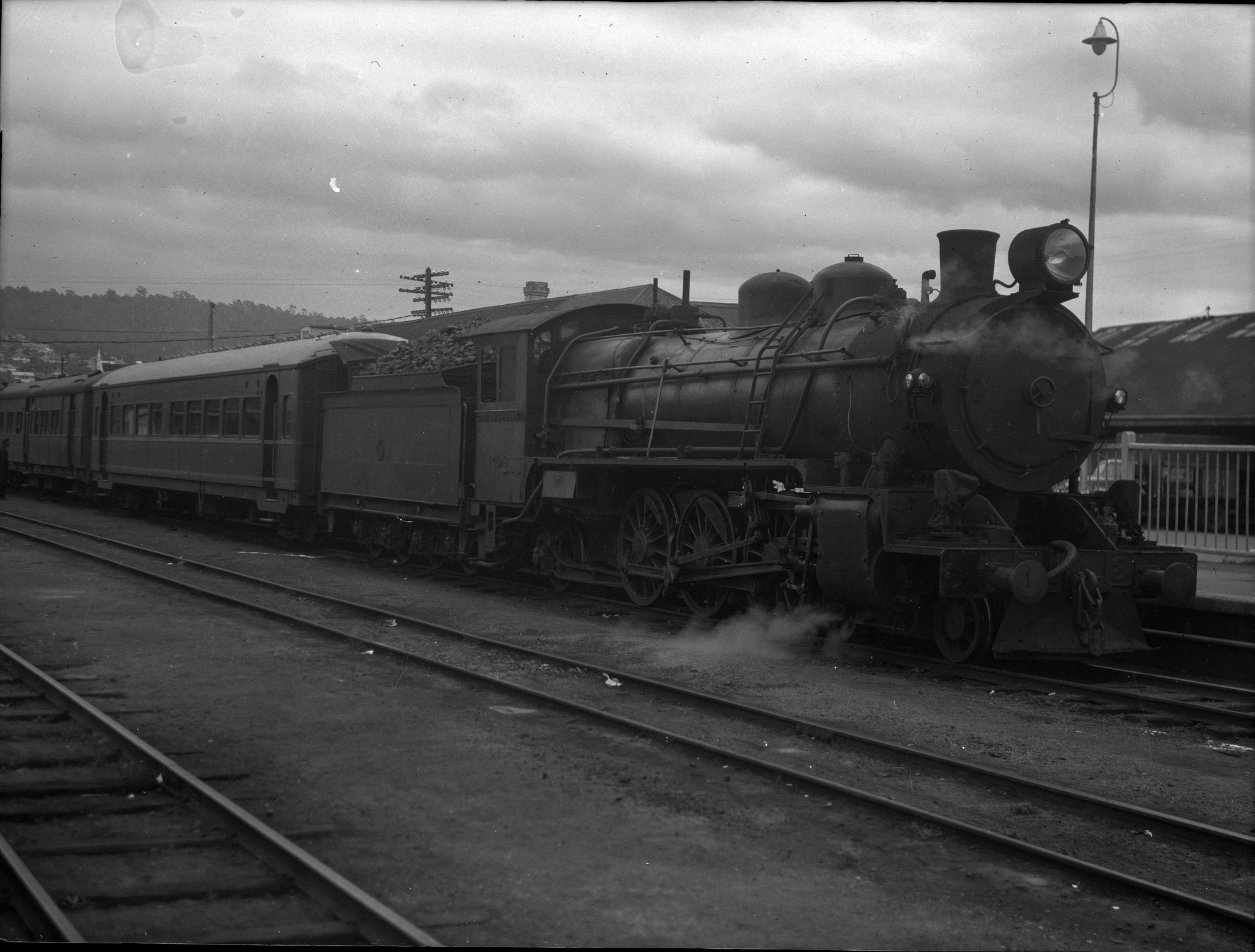 TGR R Class, no. 3, hauling passengers, at [Launceston, Tasmania, n.d ...