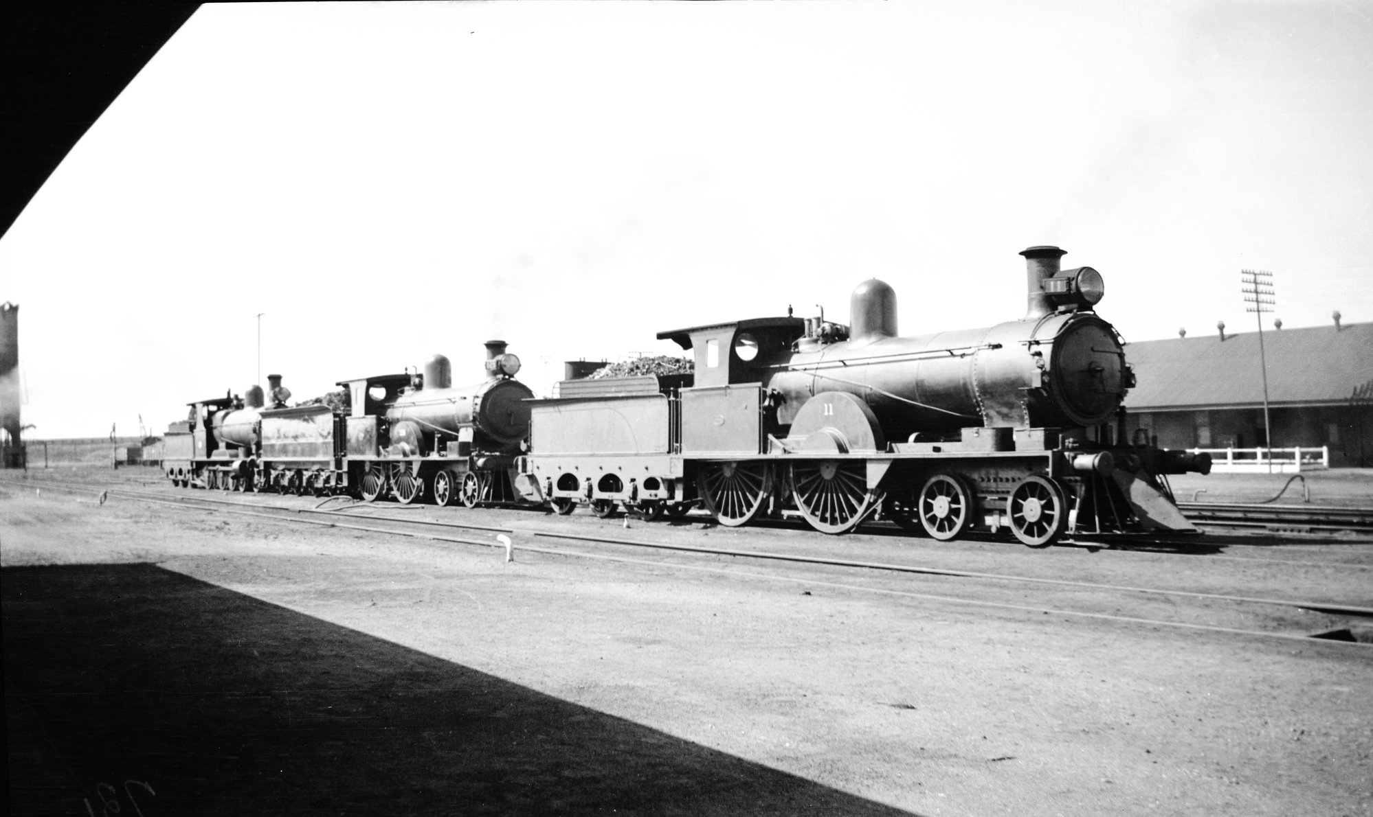SAR locomotives, S Class no. 11 in foreground, S Class and Rx Class ...