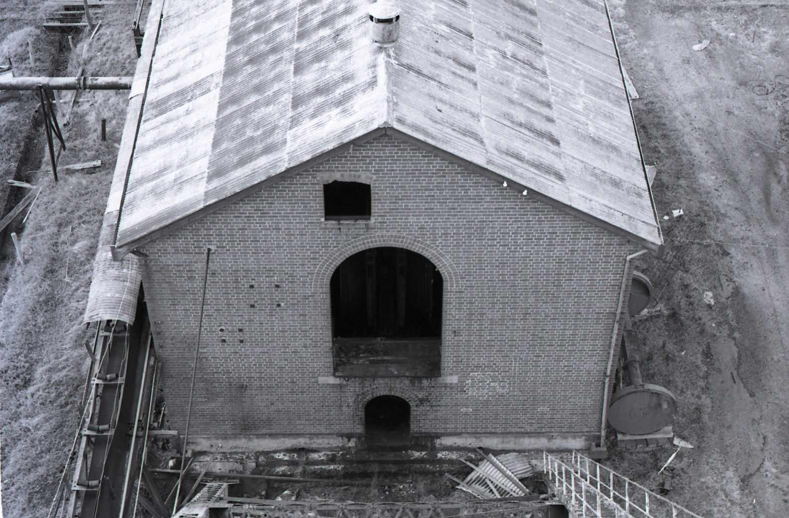 Downcast shaft winding engine building, Stanford Main No. 2 Colliery ...
