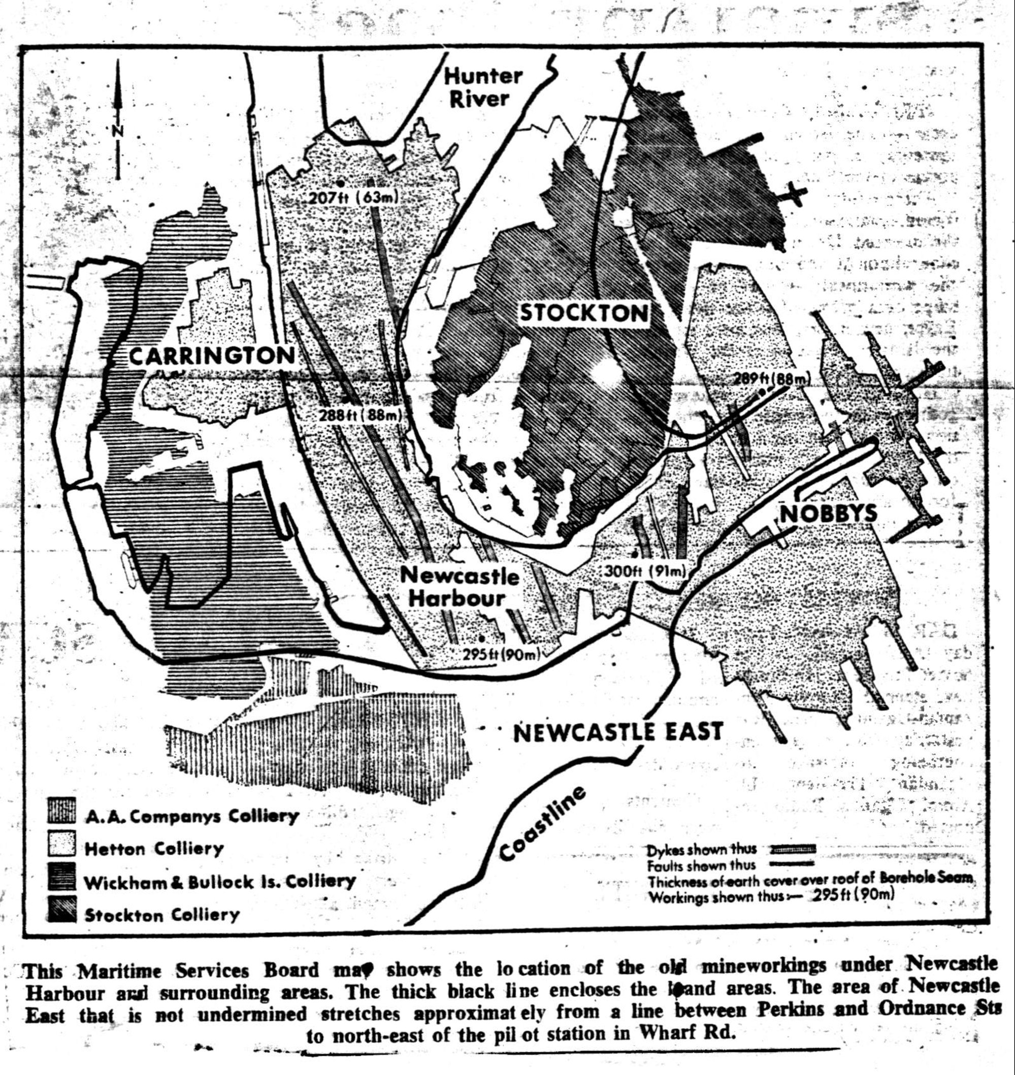 Map of A A Company's Colliery, Hetton Colliery, Wickham and Bullock ...