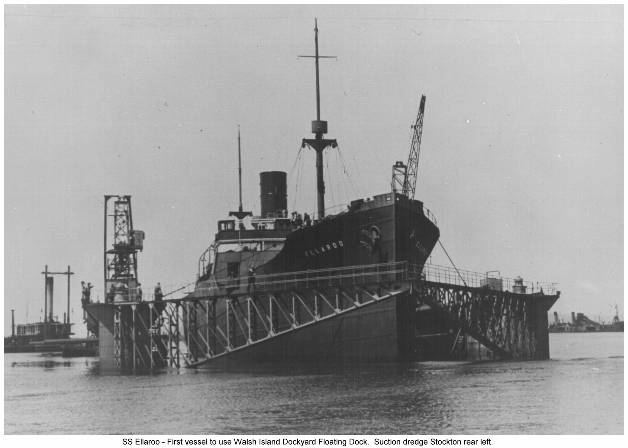 First vessel to use Walsh Island Floating Dock, 