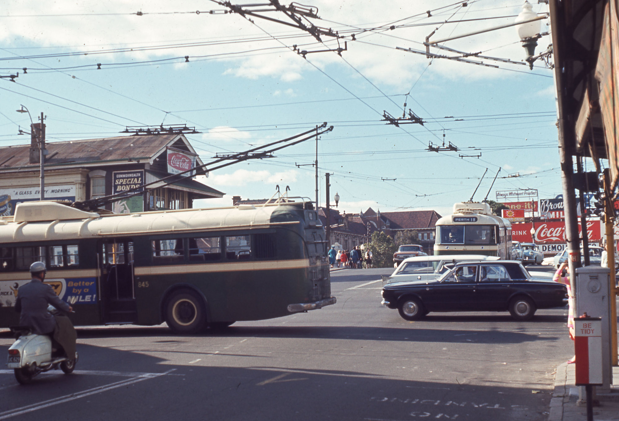 Trolley buses, Perth, WA, [1968] | Living Histories