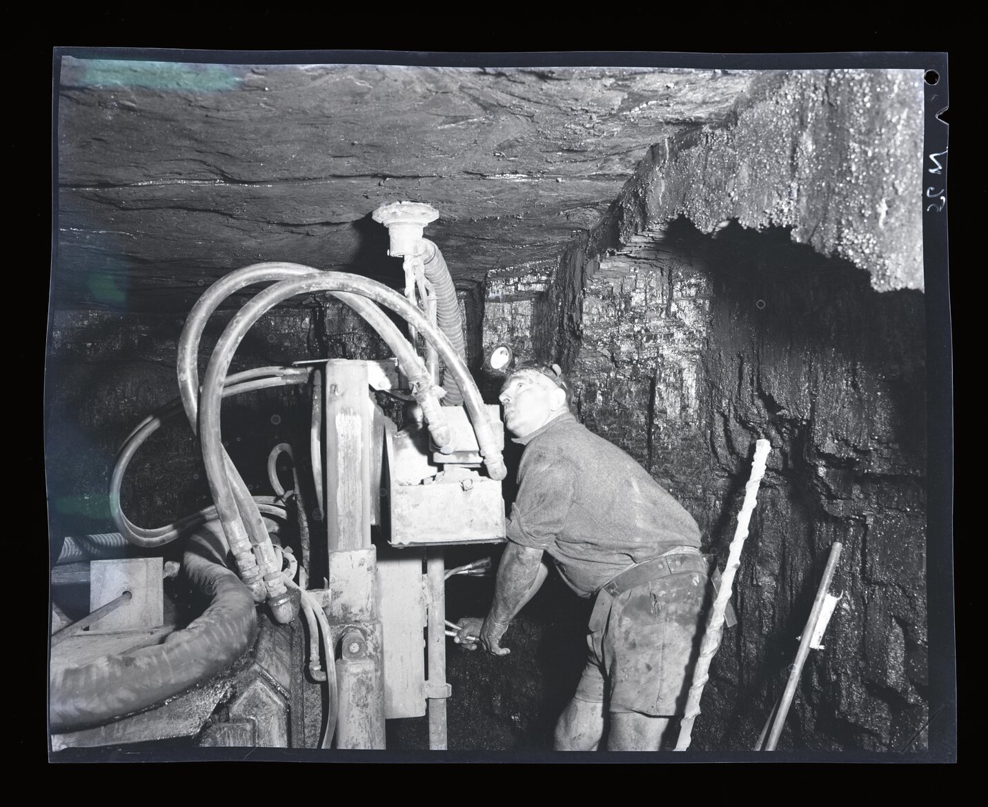 Miner with machinery | Living Histories