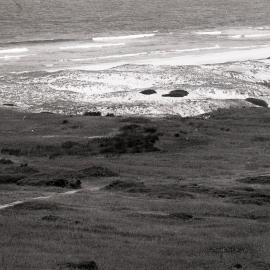 View of beach from Burwood Copper Smelter, manager's house site