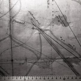 J and A Brown Level, plan of the Burwood Estate, [1854] in the District of Newcastle and County of Northumberland, the property of James Mitchell, Esquire