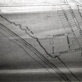 Burwood Street, plan of the Burwood Estate [in the District of Newcastle and County of Northumberland], the property of James Mitchell Esquire, 1854, A M C15/1