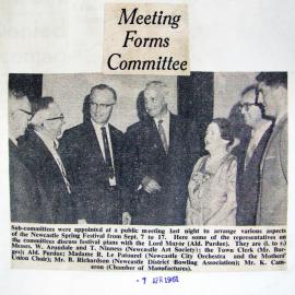 "Meeting Forms Committee" - 7th April 1961