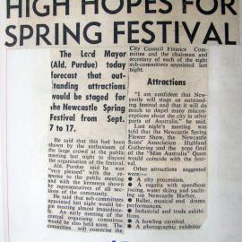 "High Hopes For Spring Festival" - 7 April 1961